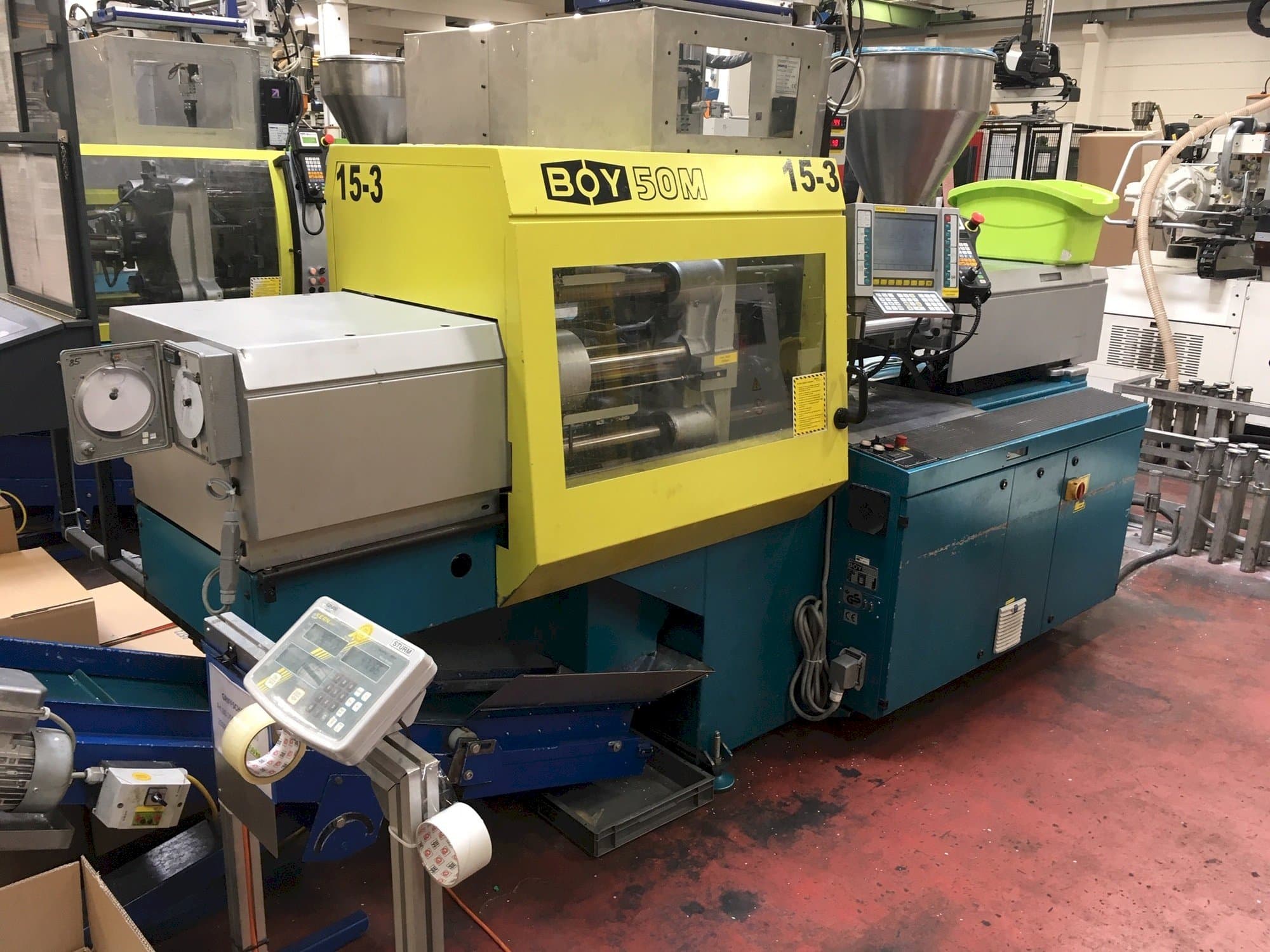 Čelní pohled  na Dr. Boy 50M  stroj