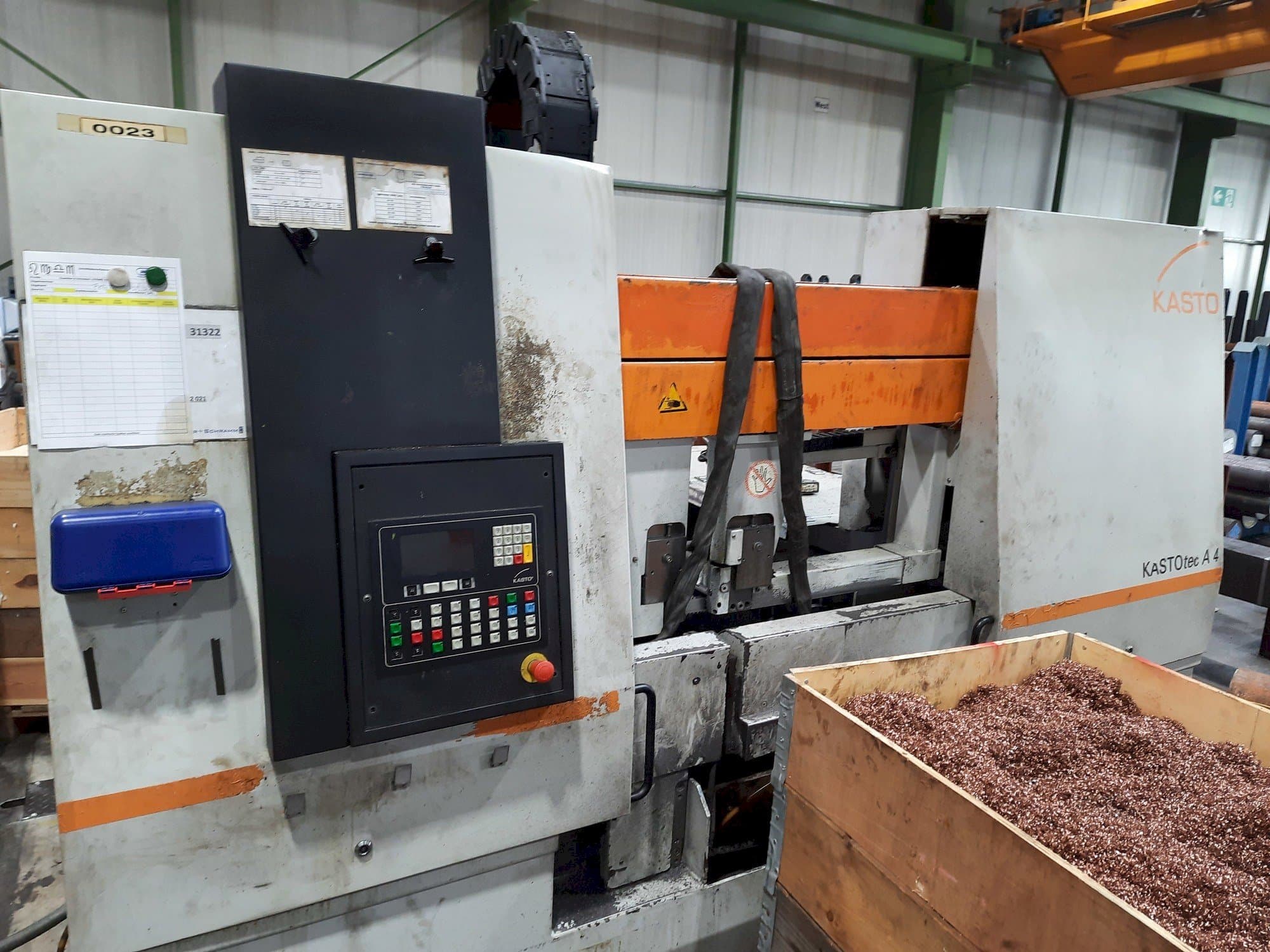 Čelní pohled  na KASTO tec A 4  stroj