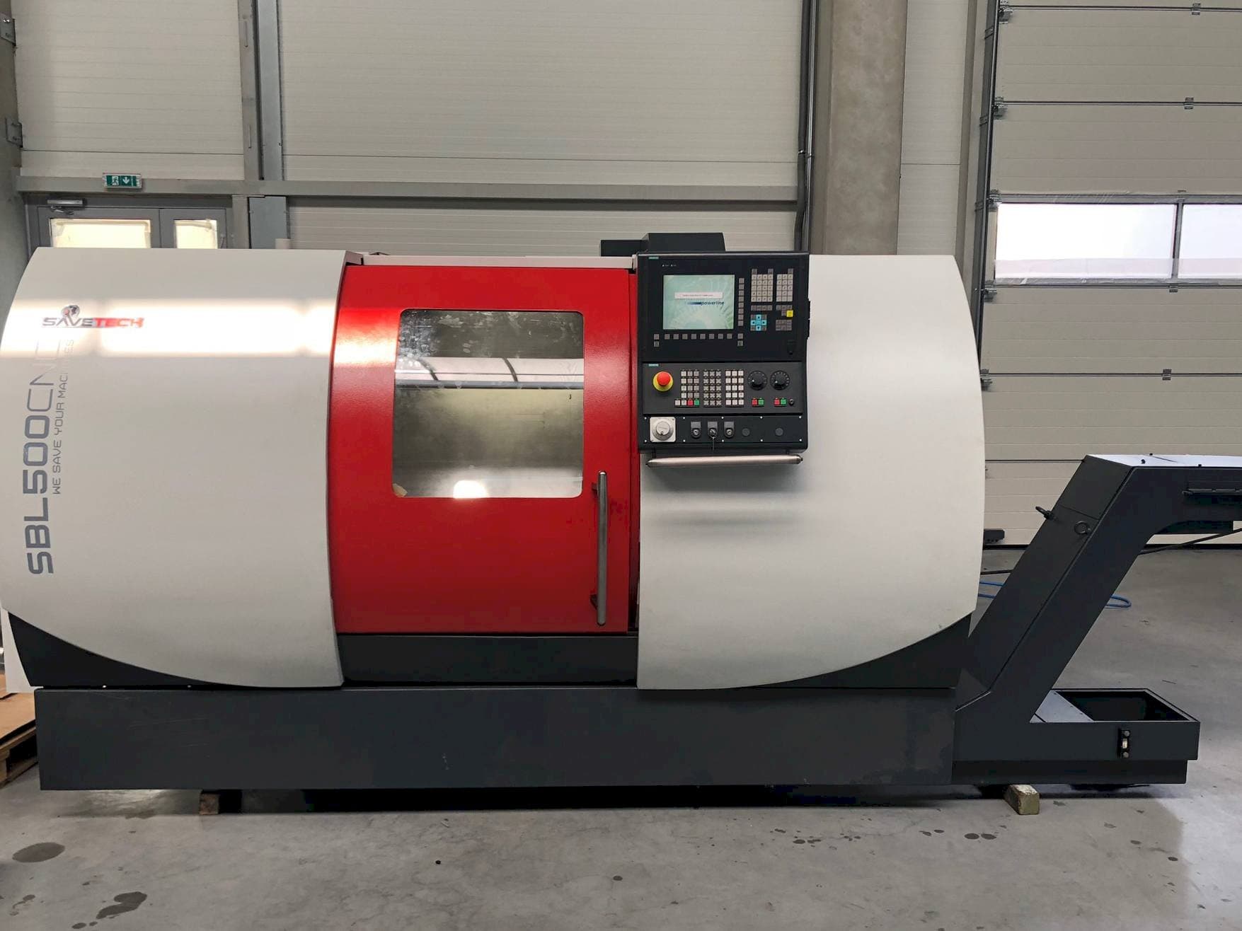 Čelní pohled  na TRENS SBL 500/750  stroj