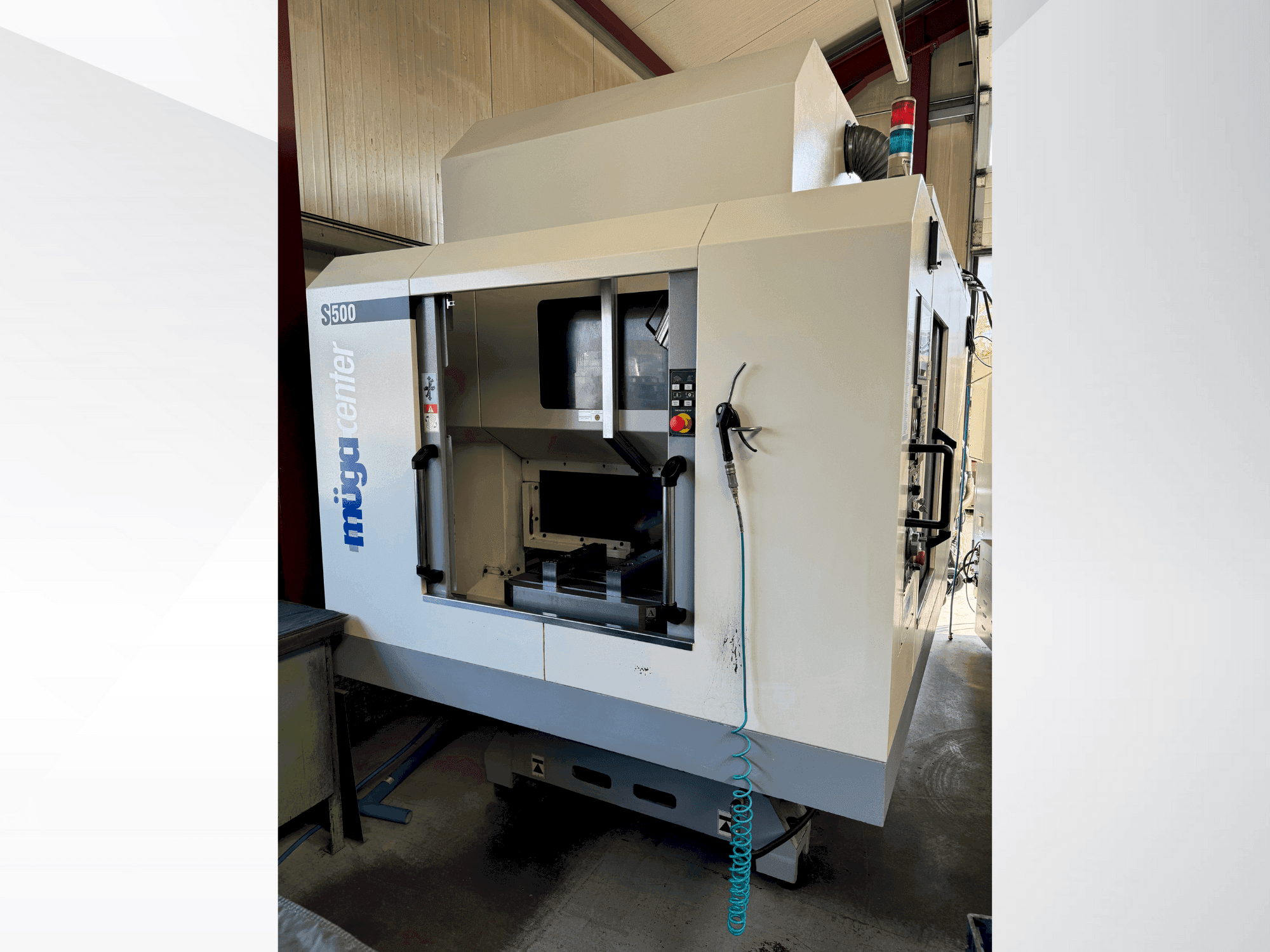 Čelní pohled  na Muga S500  stroj