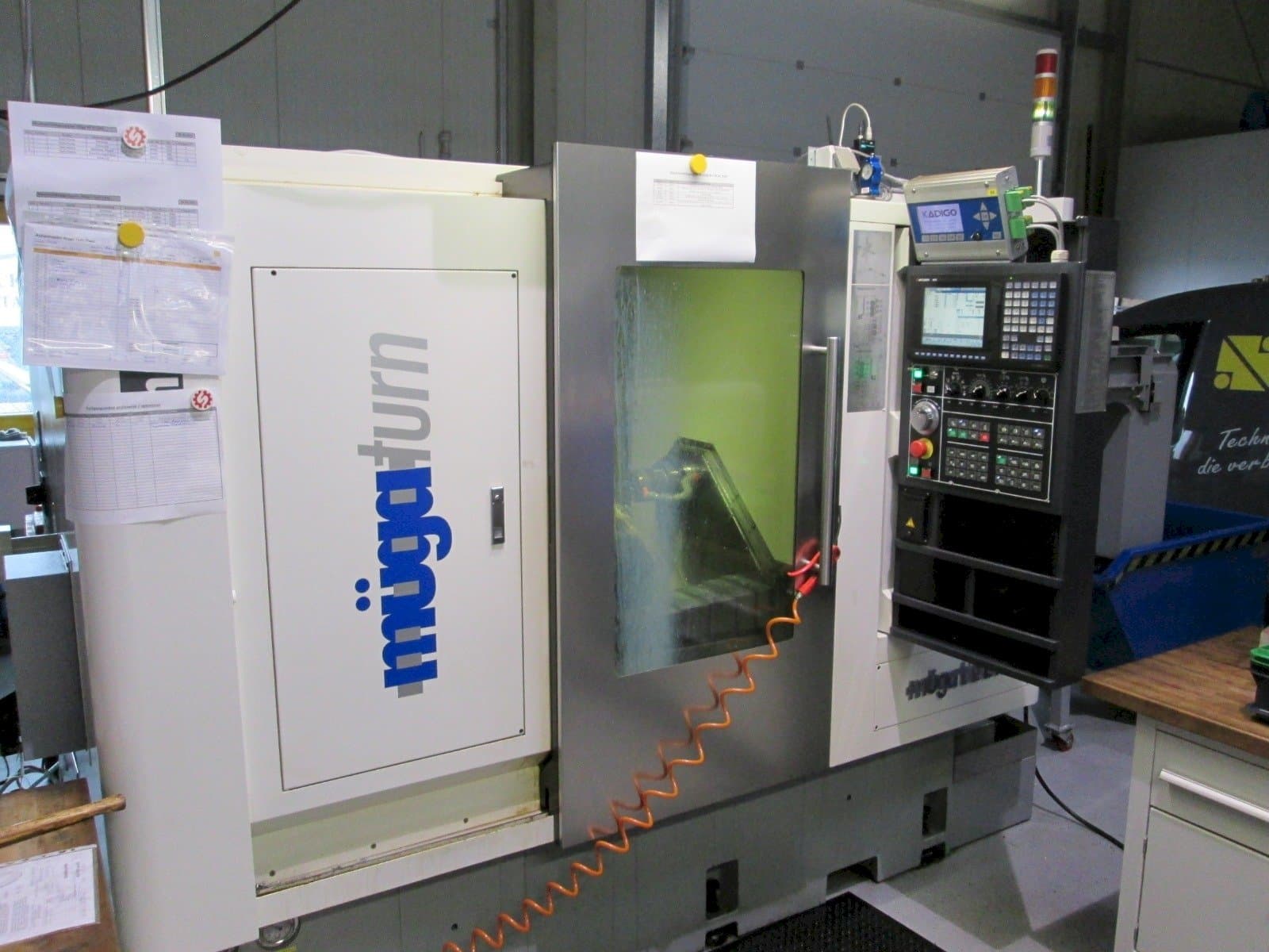 Čelní pohled  na Muga iTwin  stroj