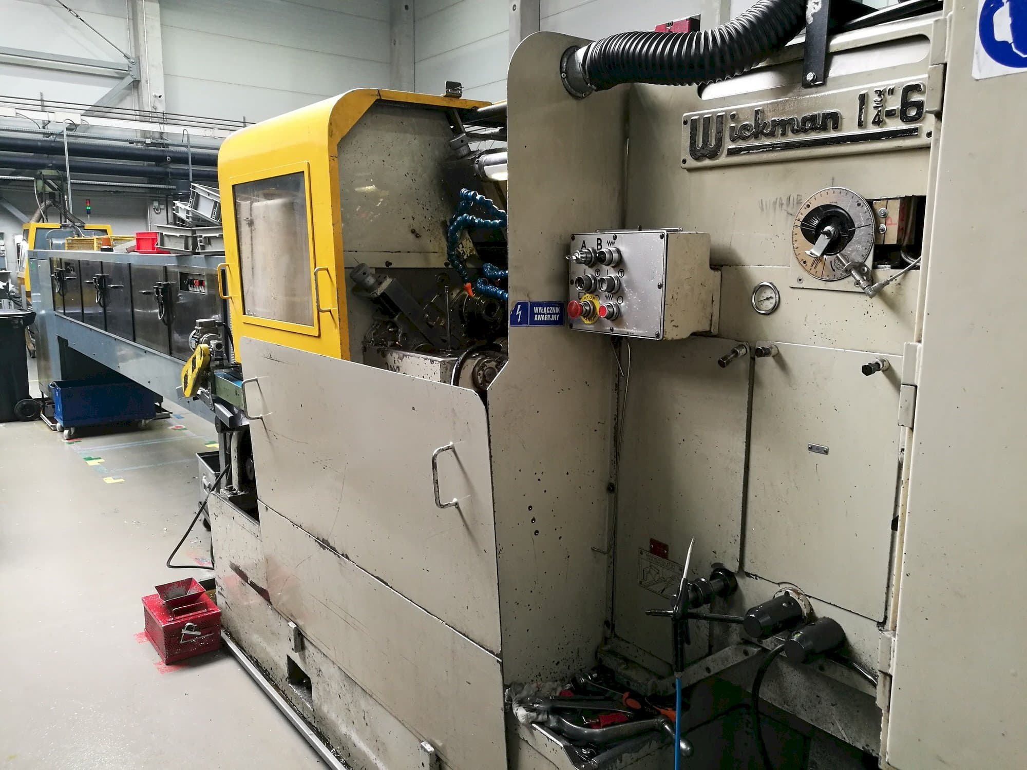 Čelní pohled  na Wickman 1  3/4"-6  stroj