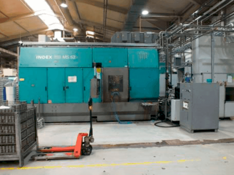 Čelní pohled  na Index MS 52 G  stroj