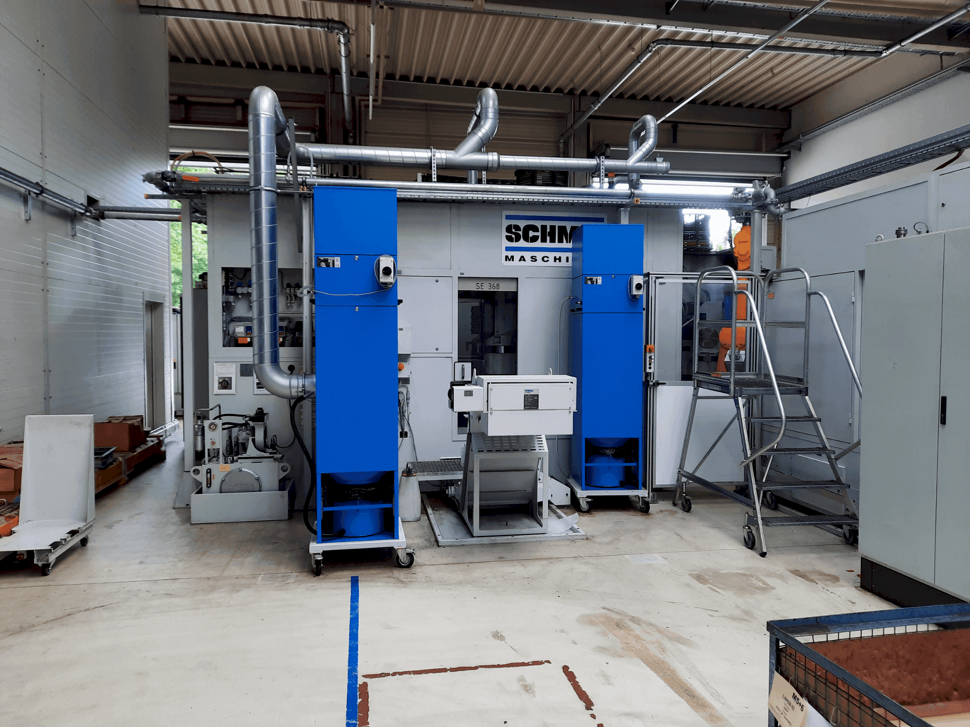 Čelní pohled  na SCHMID SE 368  stroj