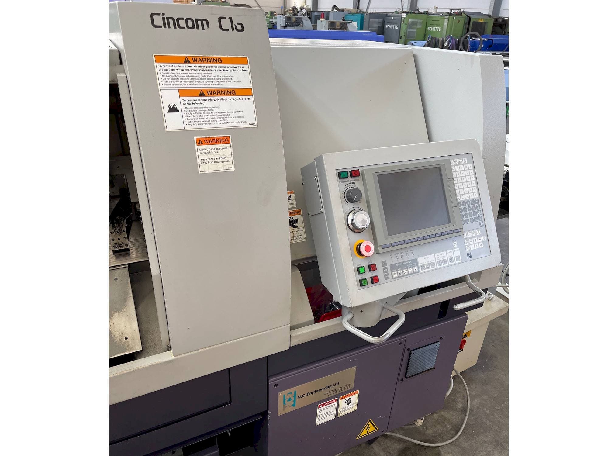 Čelní pohled  na Citizen C16-VI  stroj