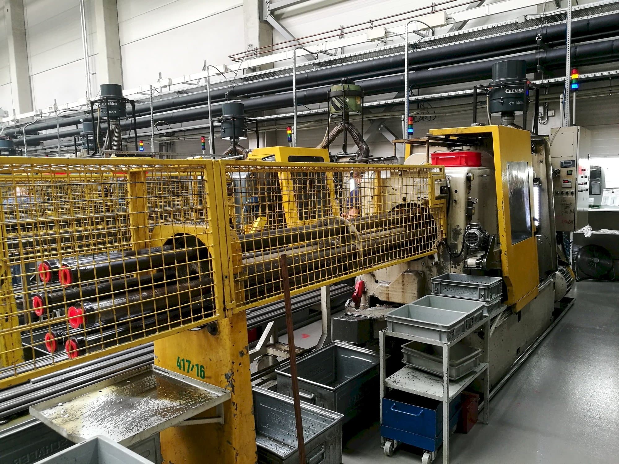 Čelní pohled  na Wickman 1  3/8"-6  stroj