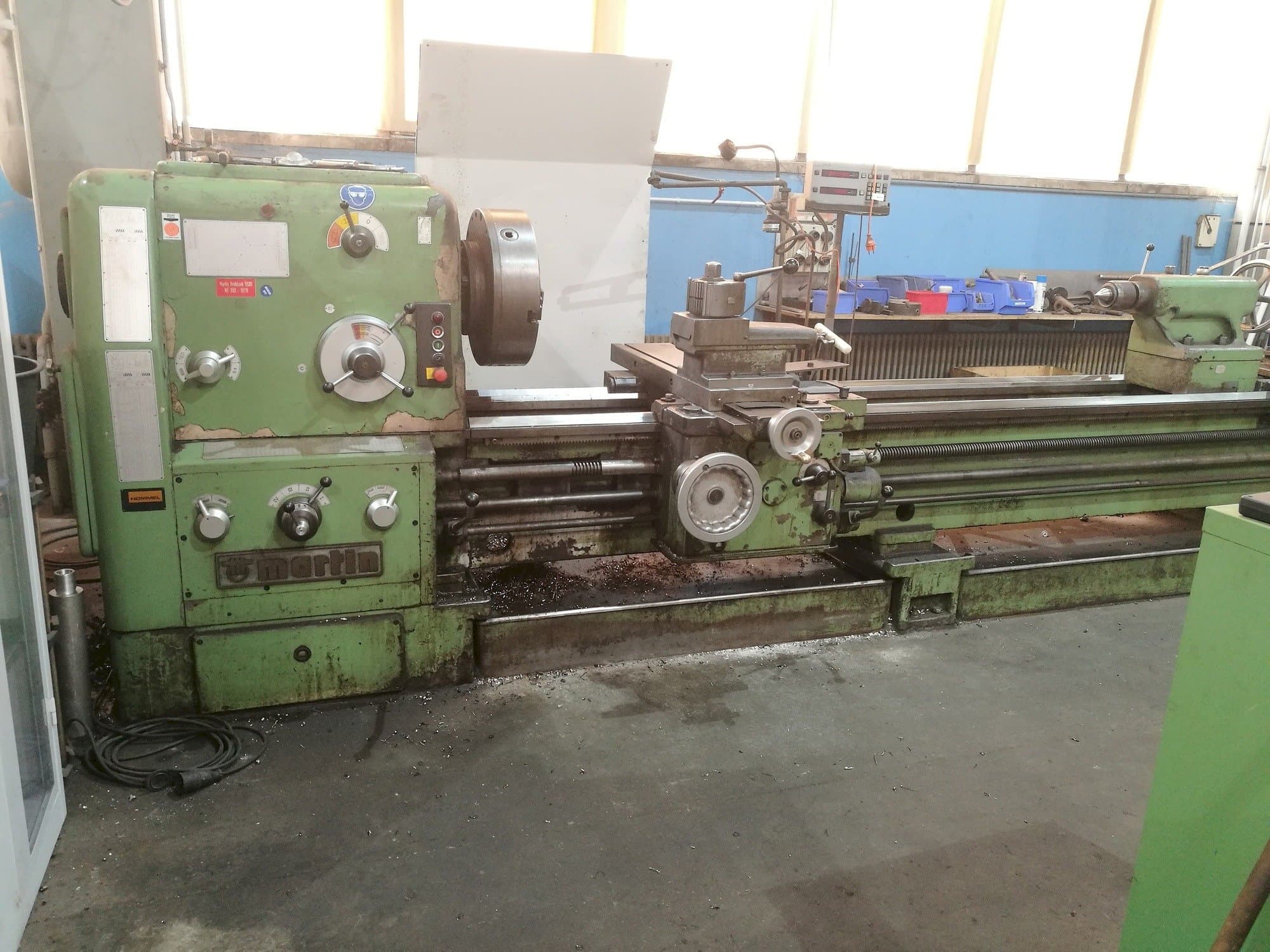 Čelní pohled  na Martin DS 80  stroj