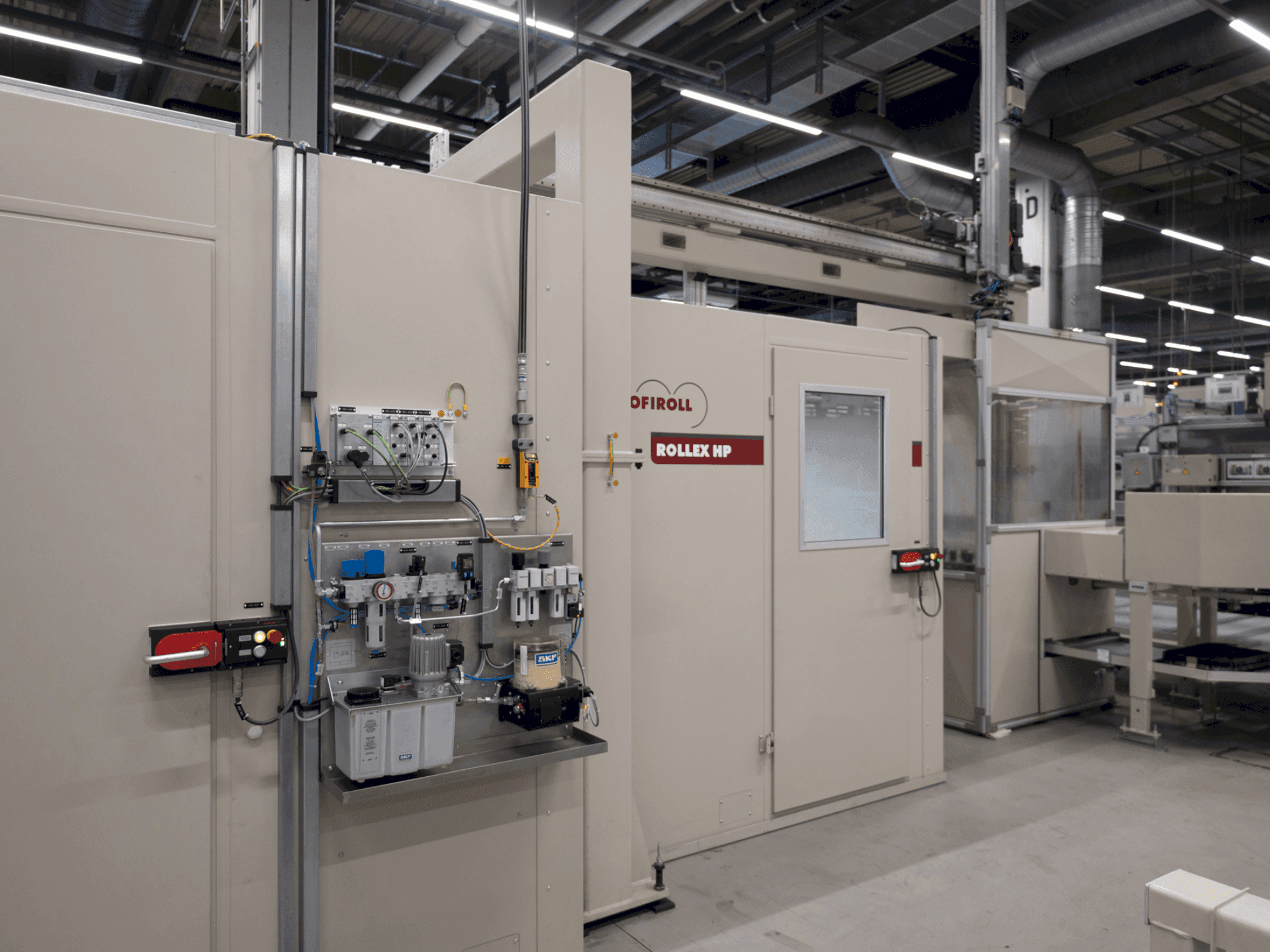 Čelní pohled  na PROFIROLL ROLLEX HP  stroj