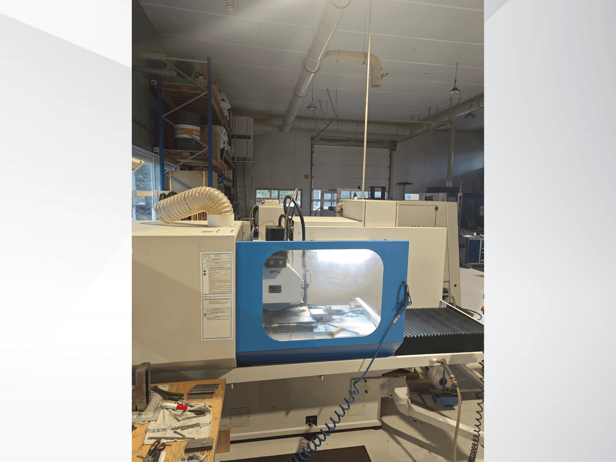 Čelní pohled  na ABA EL 1006  stroj