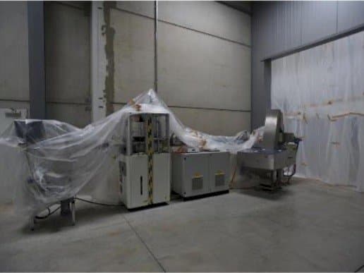 Čelní pohled  na SACMI EL 1500  stroj