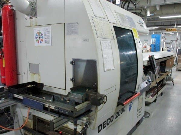 Levý boční pohled  na Tornos-Bechler DECO 20  stroj