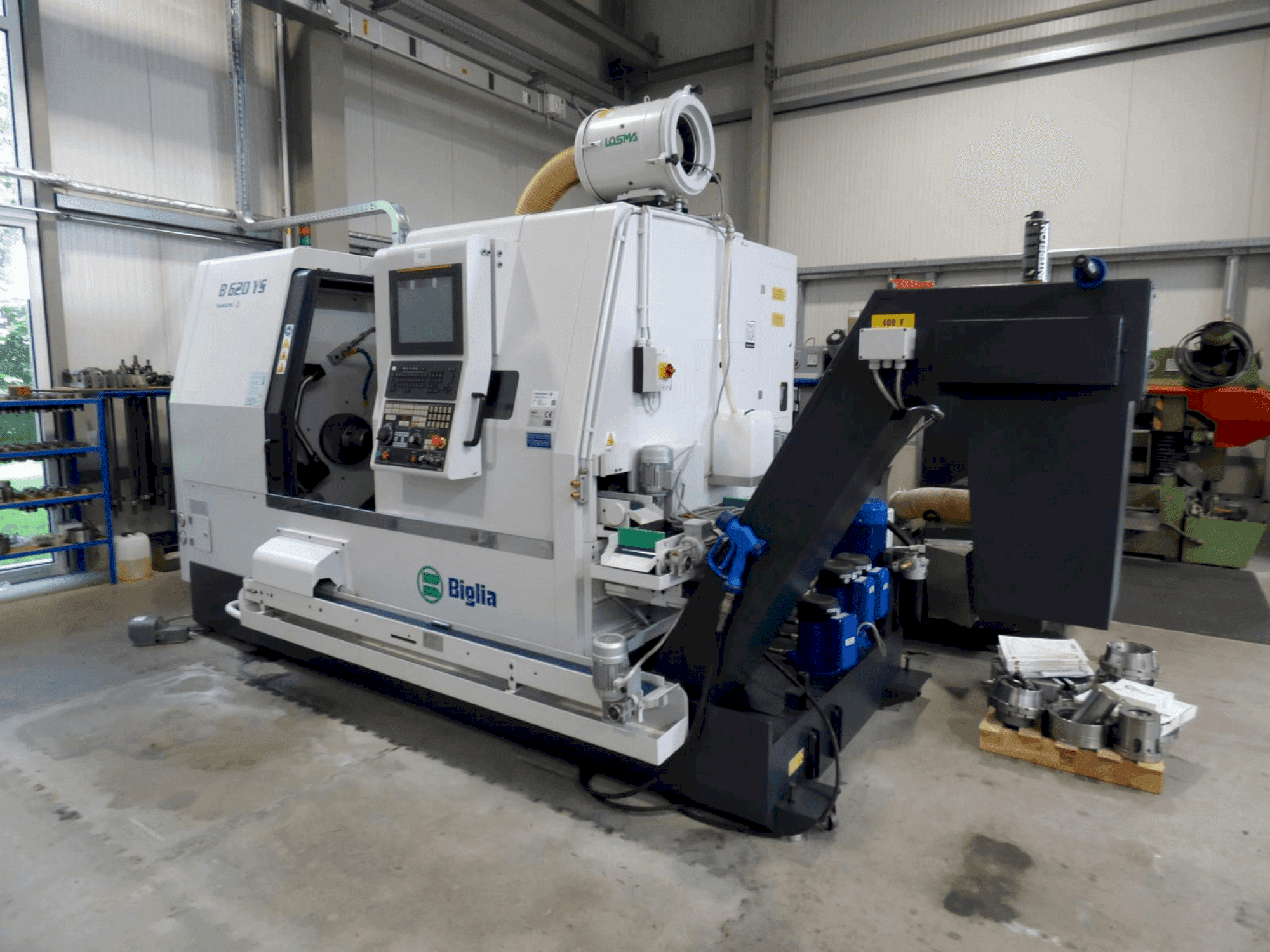 Čelní pohled  na Biglia B620YS  stroj