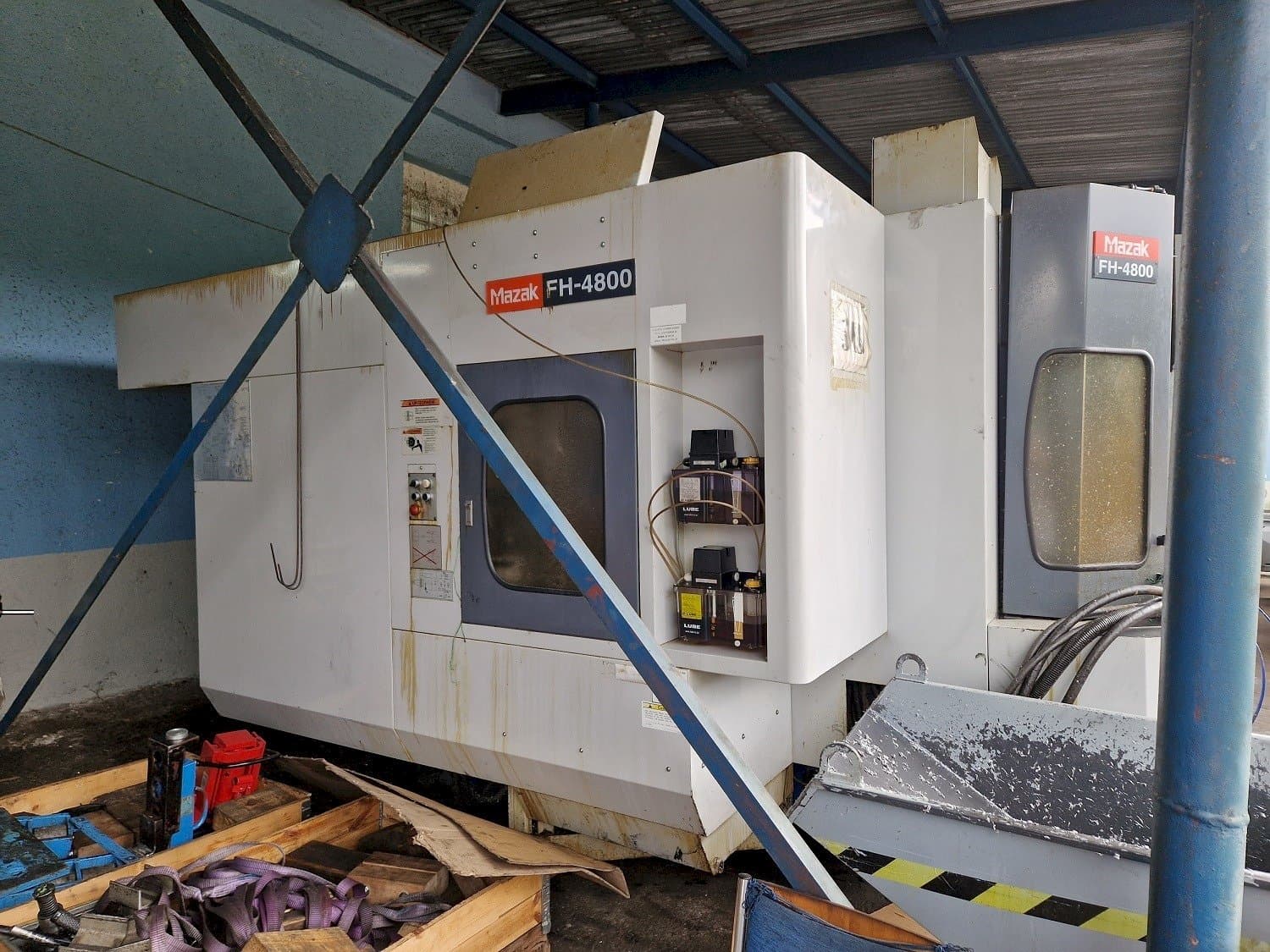 Čelní pohled  na Mazak   stroj