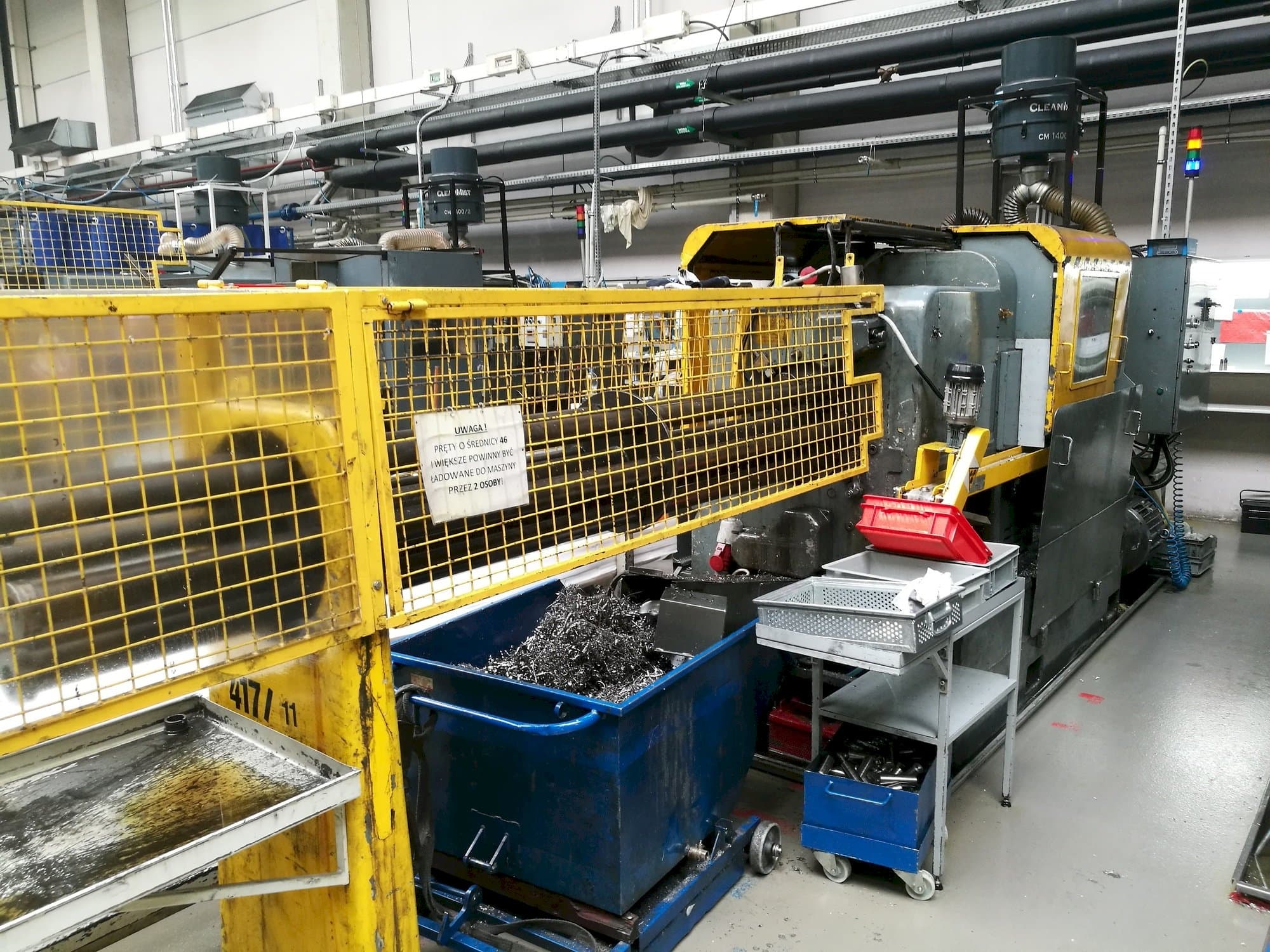 Čelní pohled  na Wickman 1  3/8"-6  stroj