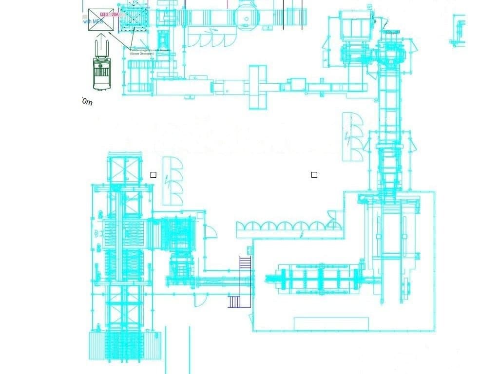 Čelní pohled  na TORWEGGE TG2 Parquet production line  stroj