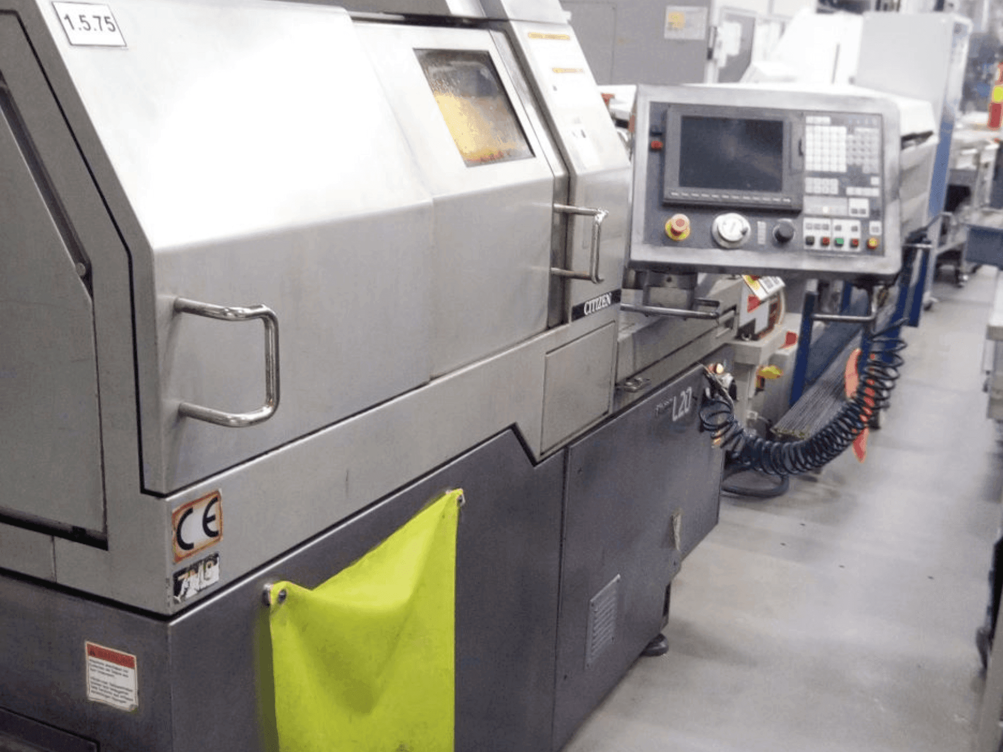 Čelní pohled  na Citizen L720-Vlll  stroj