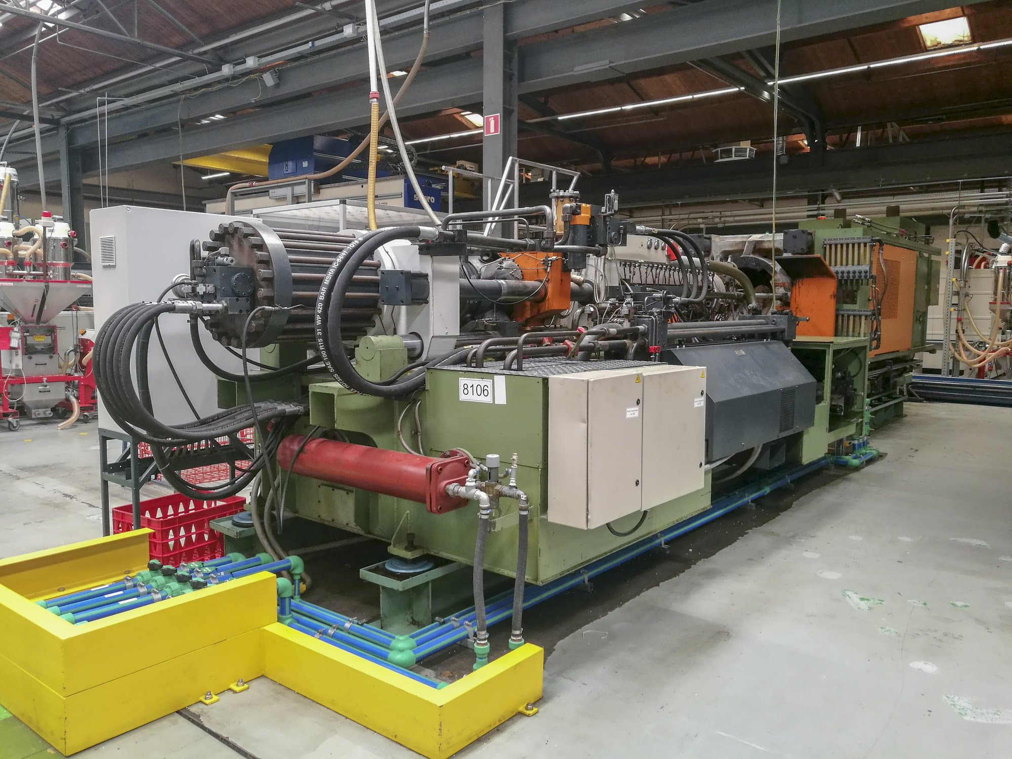 Levý pohled  na Windsor HIS 800 D stroj