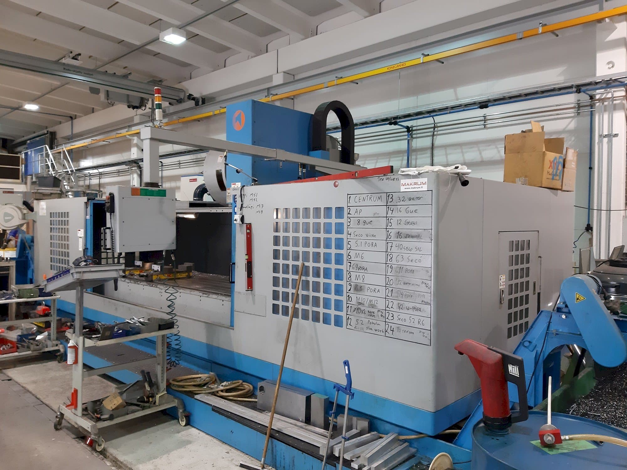 Čelní pohled  na Takumi V32  stroj