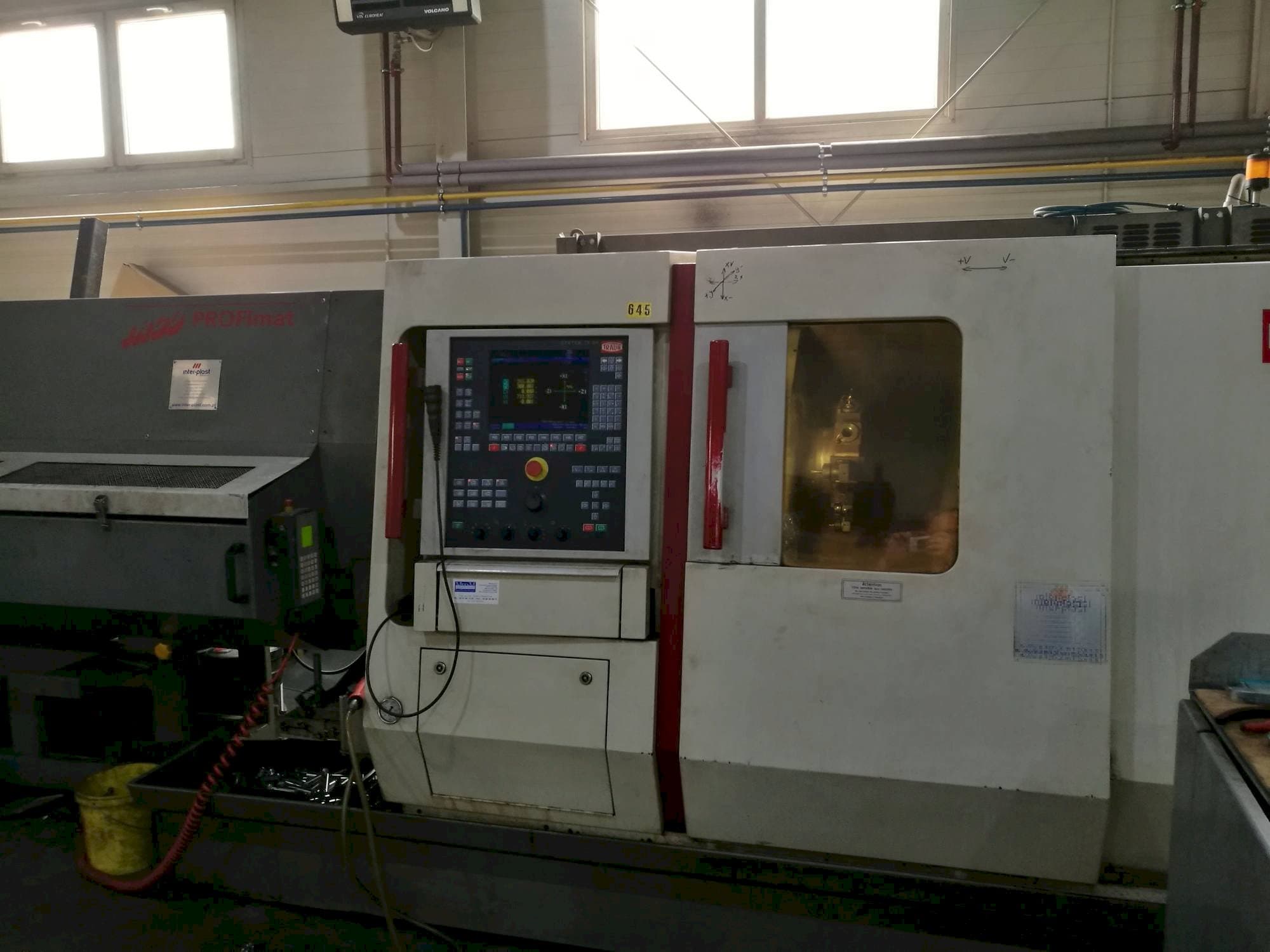 Čelní pohled  na TRAUB TNC 42/65  stroj