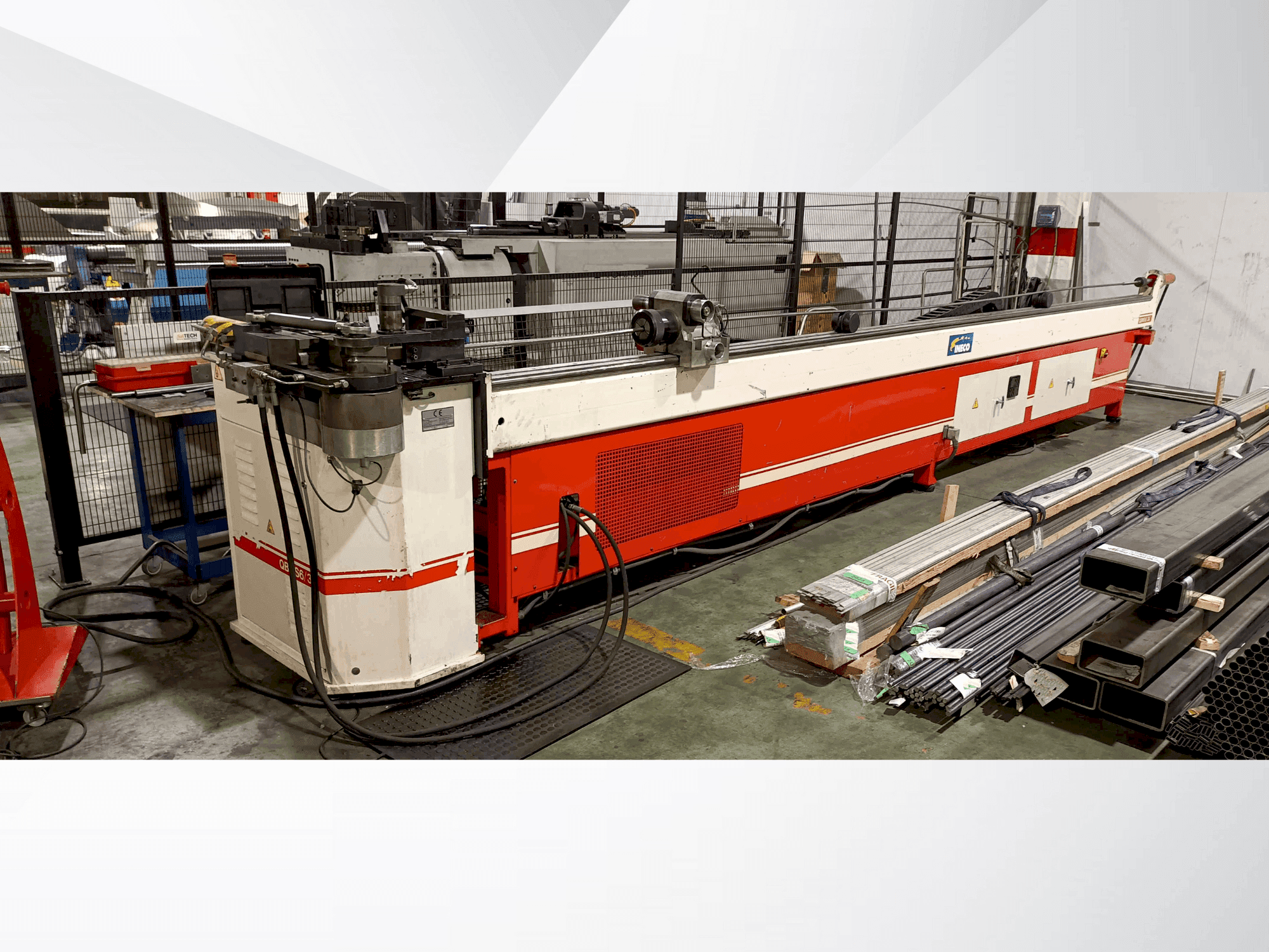 Čelní pohled  na INECO GBMS 6/3X  stroj