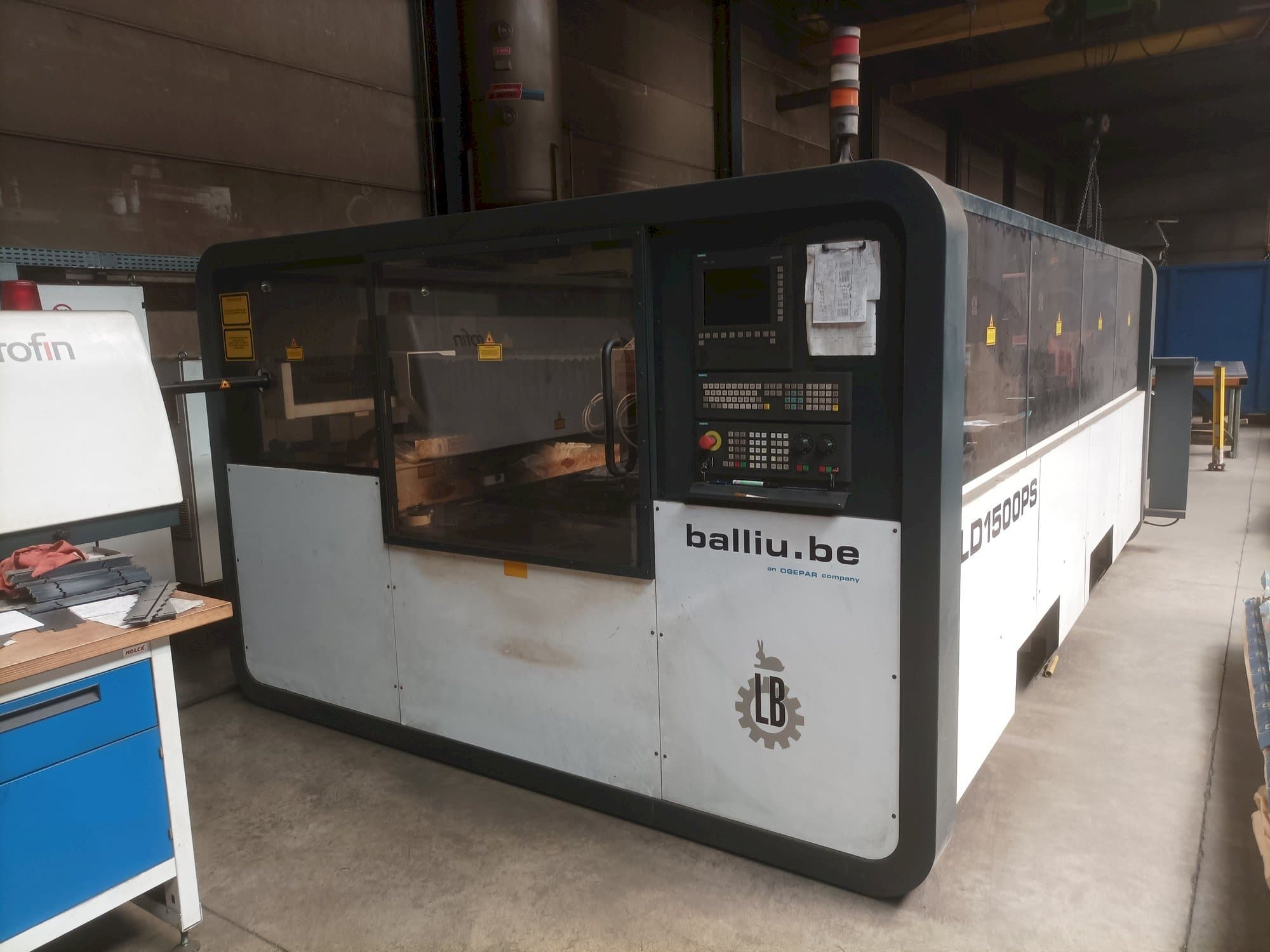 Čelní pohled  na Balliu  LD 1500 PS  stroj