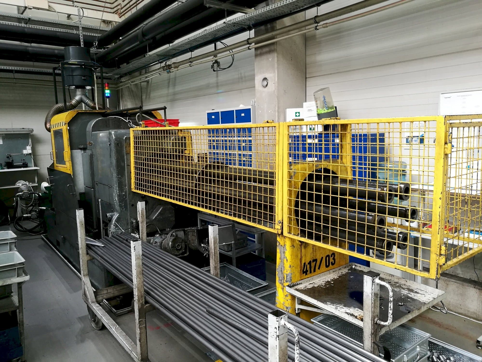 Čelní pohled  na Wickman 1  3/8"-6  stroj