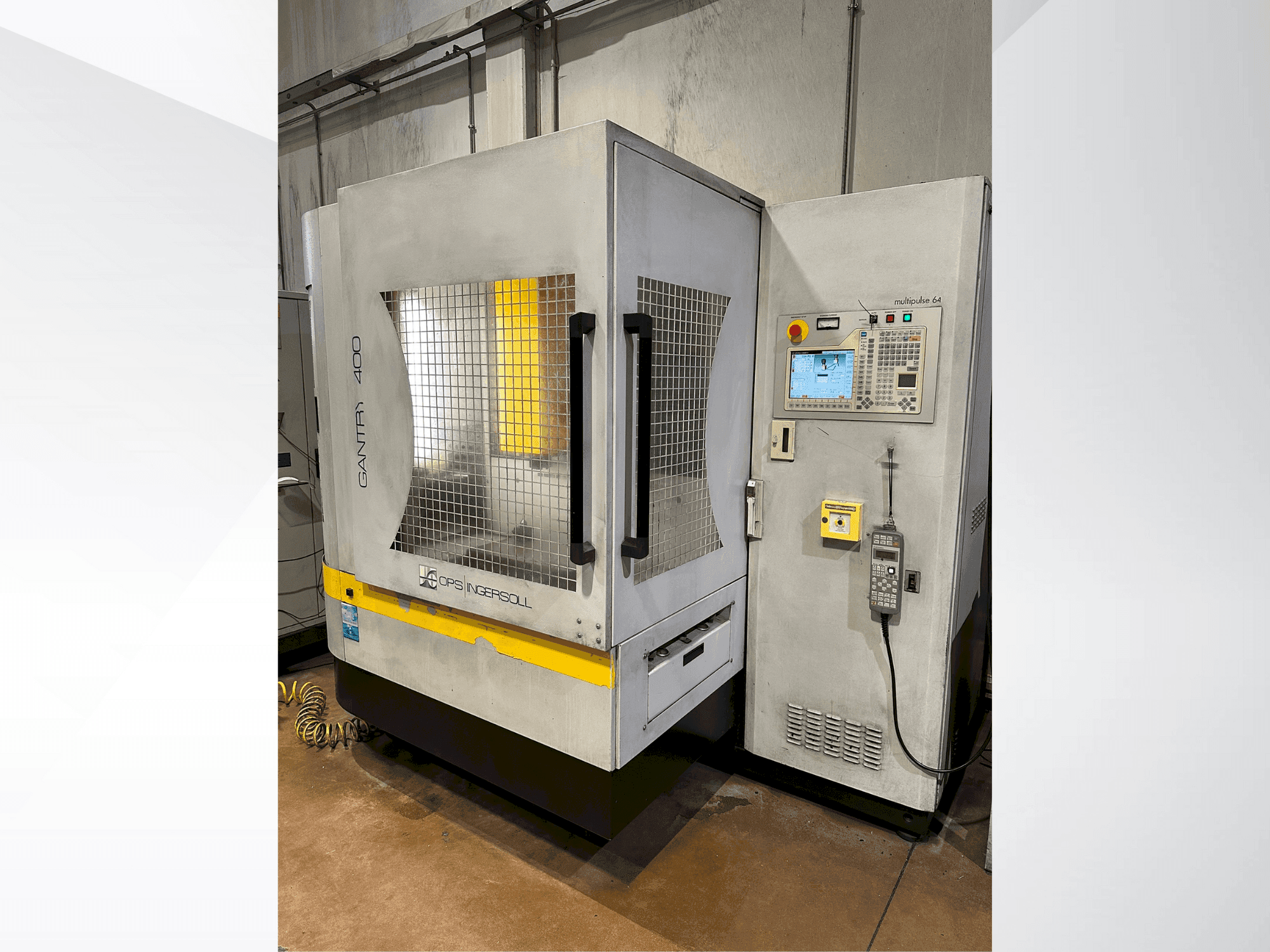 Čelní pohled  na INGERSOLL Gantry 400  stroj