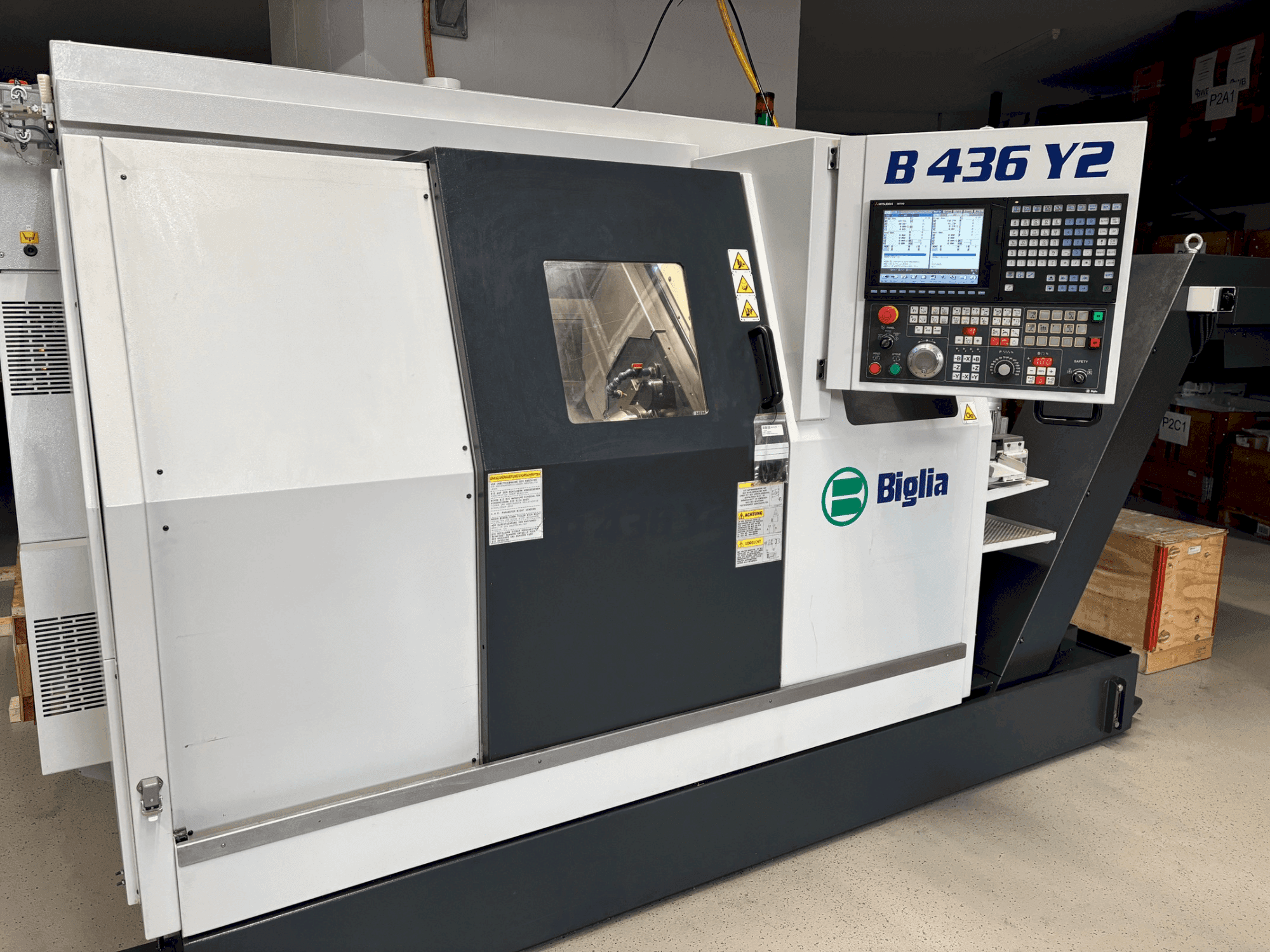 Čelní pohled  na Biglia B436Y2  stroj