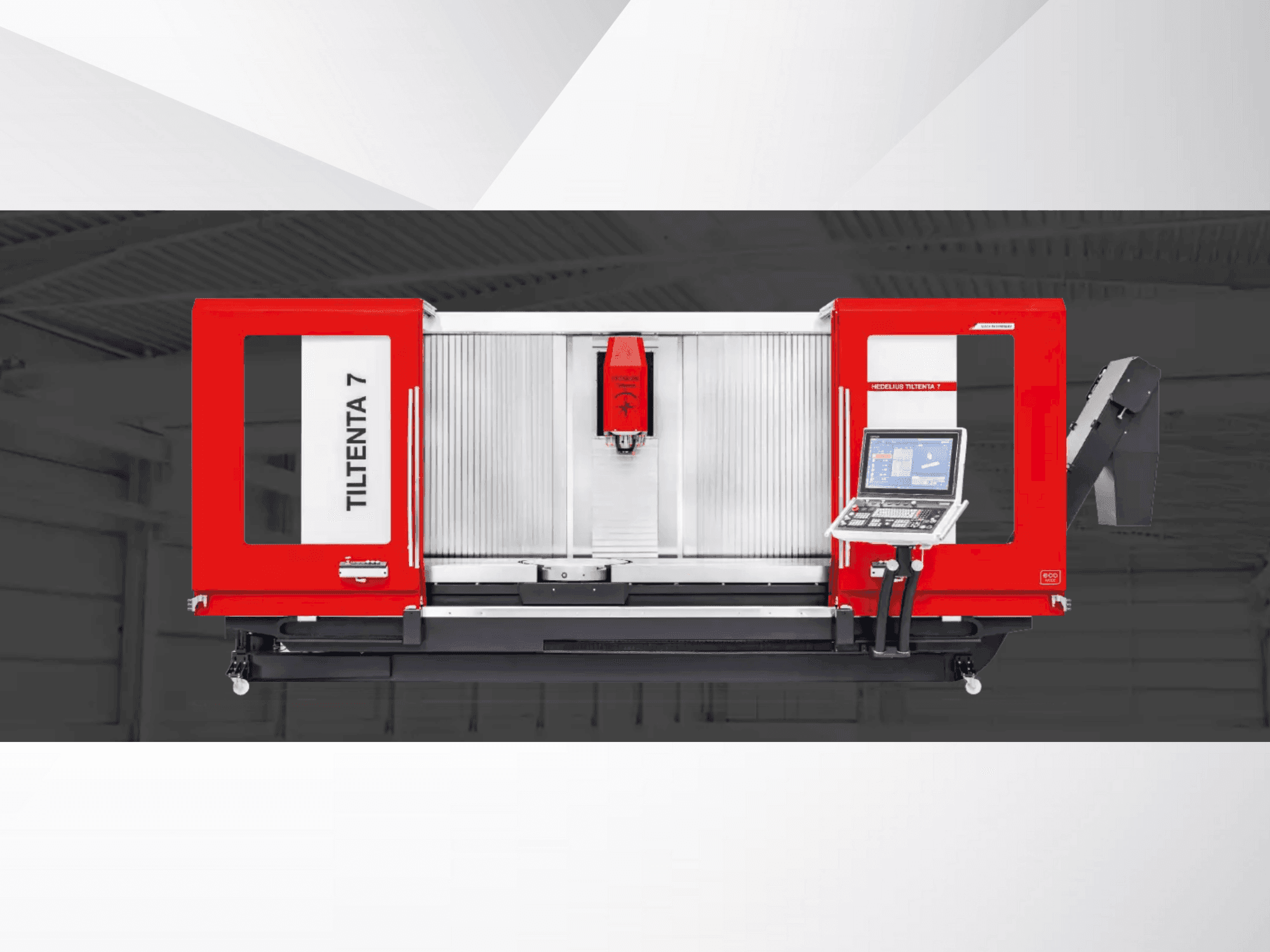 Čelní pohled  na HEDELIUS Tiltenta 7  stroj