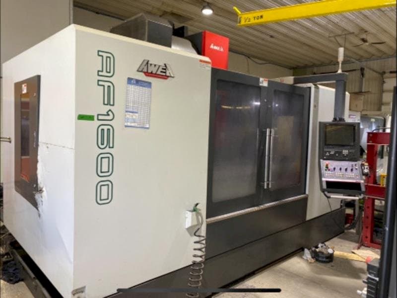 Čelní pohled  na AWEA AF-1600  stroj