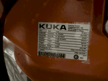 Typový štítek  na KUKA KR16-2  stroje