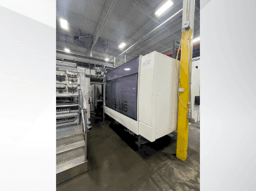 Čelní pohled  na Netstal EVOS 5500-2900 Speed  stroj