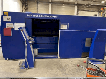 Čelní pohled  na MicroStep Fiber MSF 4001.20L  stroj