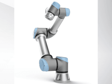 Čelní pohled  na Universal Robots UR-3e  stroj