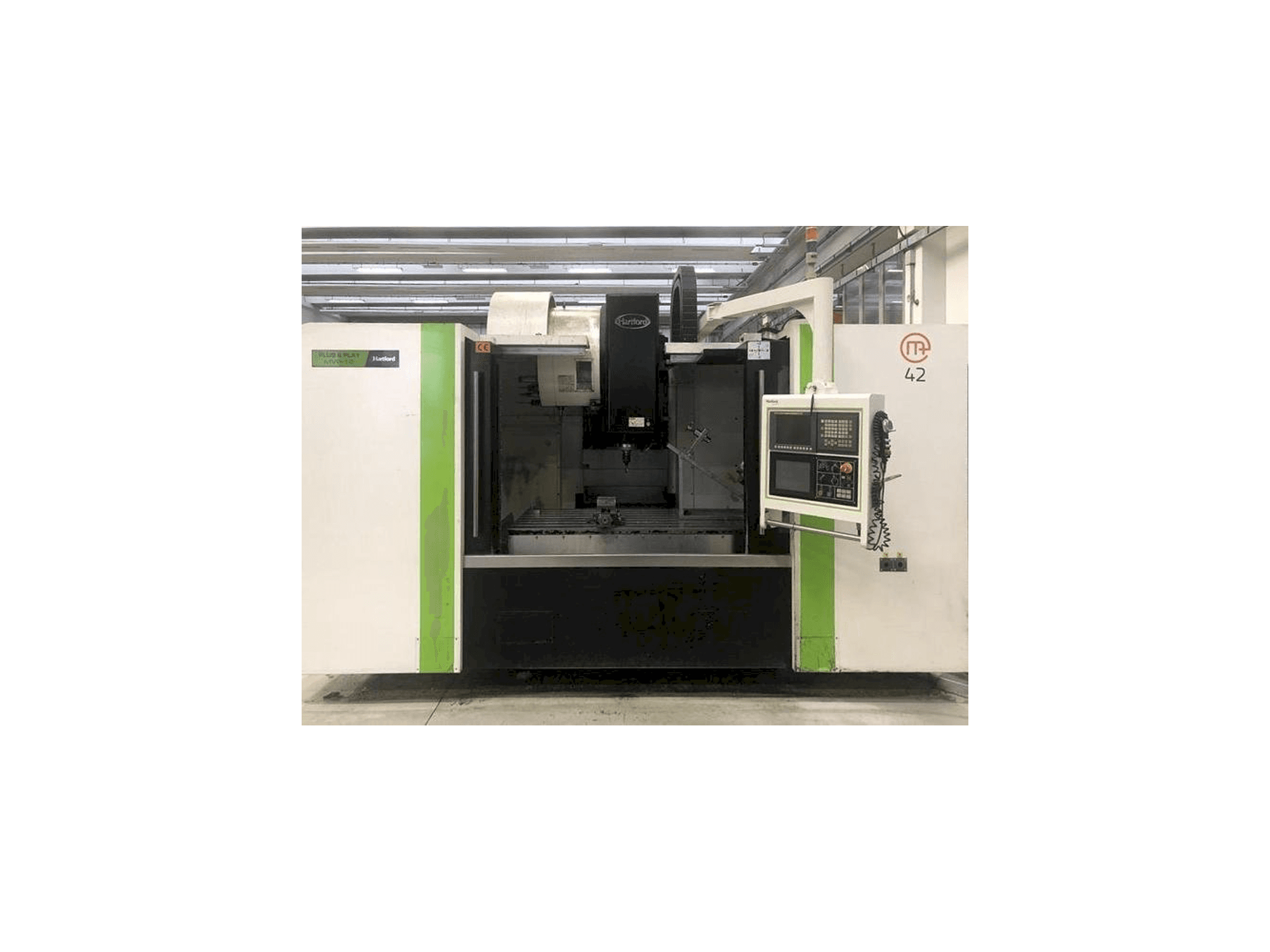 Čelní pohled na Hartford MVP16 stroj