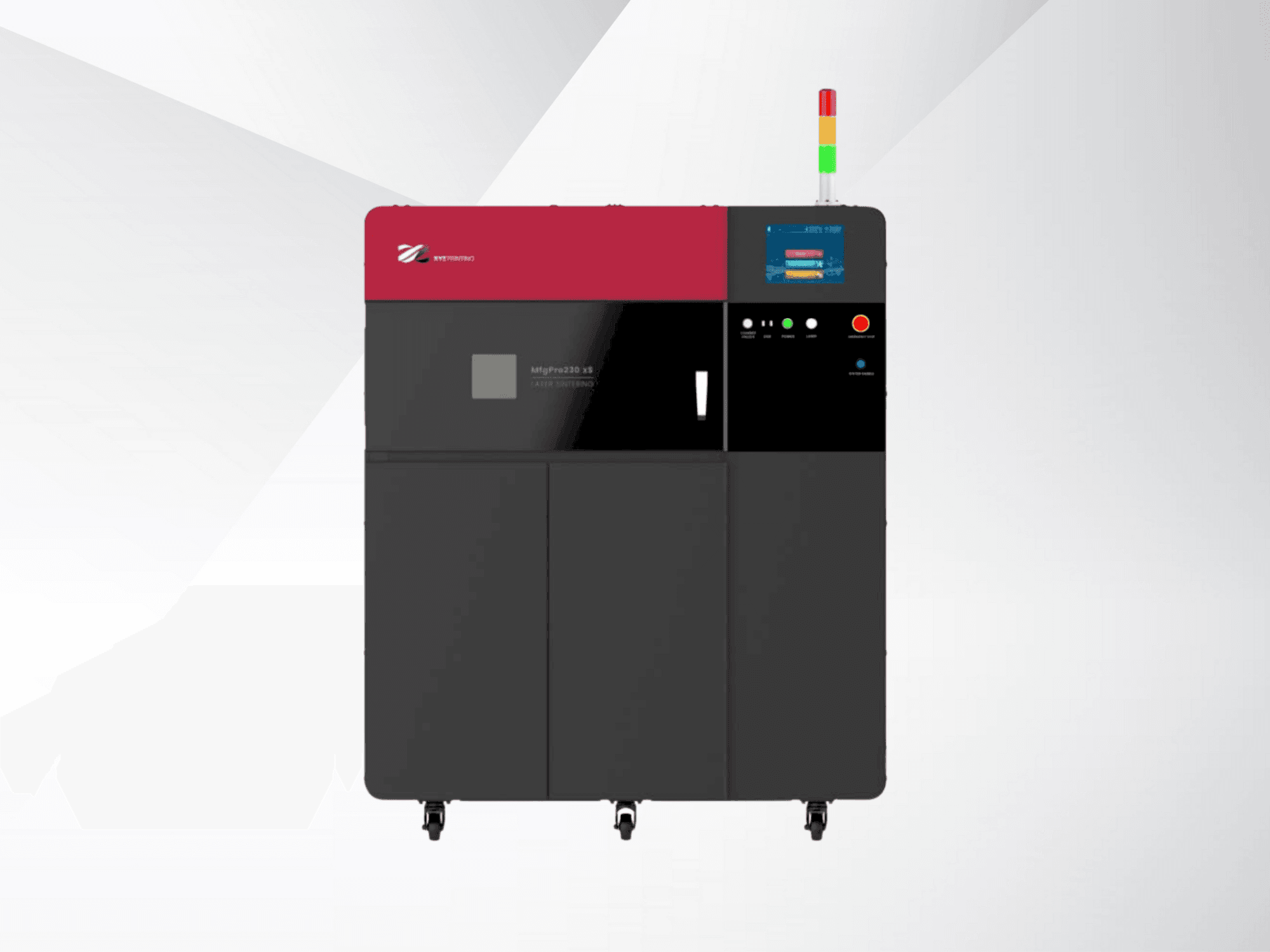 Čelní pohled na XYZprinting MfgPro230 xS stroj