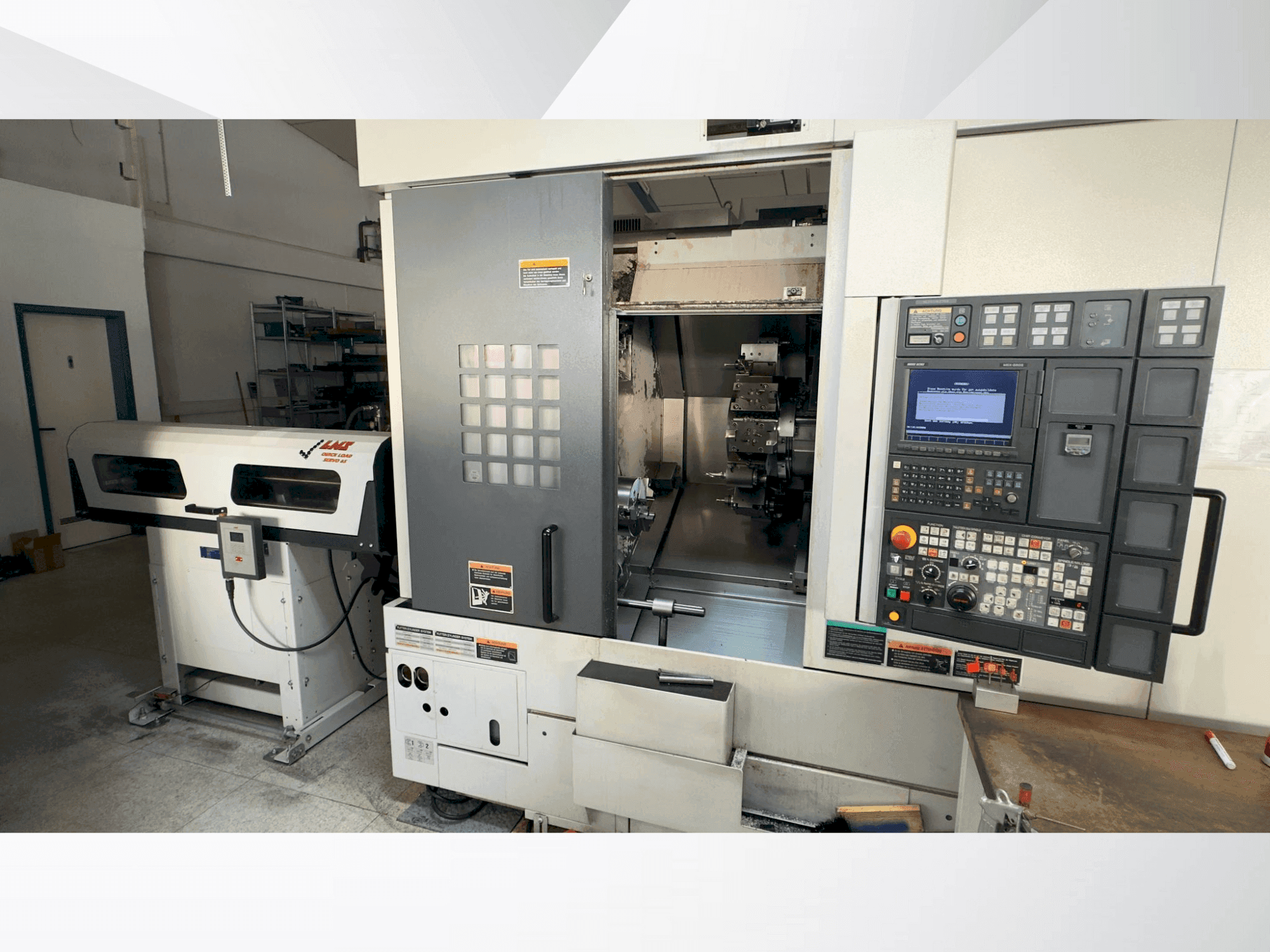 Čelní pohled na MORI SEIKI NL 2000 SY /500 stroj