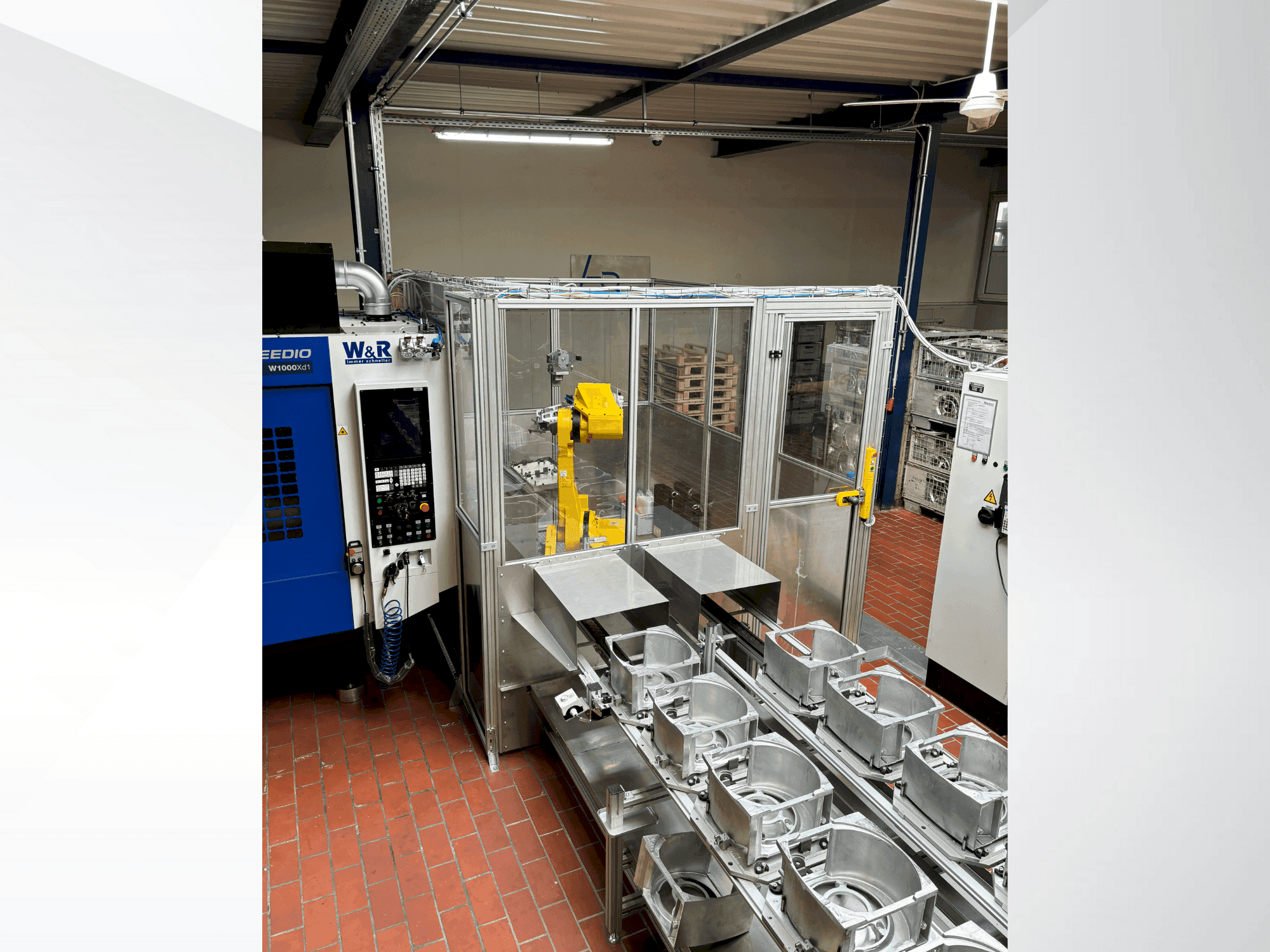 Čelní pohled na FANUC M710 iC 70 stroj