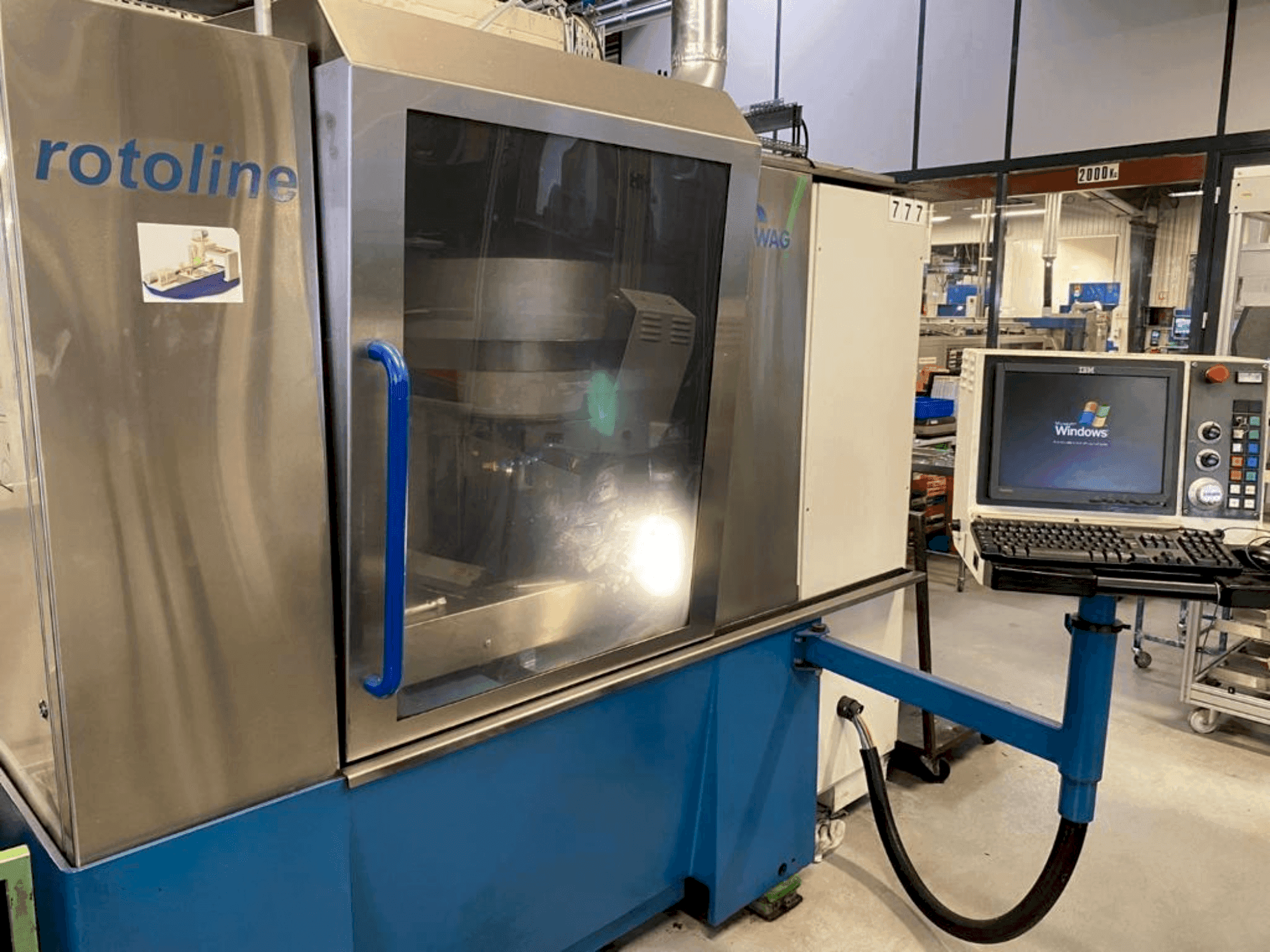 Čelní pohled na EWAG ROTOLINE 6X stroj